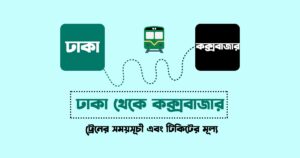 ঢাকা থেকে কক্সবাজার ট্রেনের সময়সূচী ও টিকিটের মূল্য