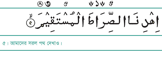 সূরা ফাতিহা ৫ নাম্বার আয়াত